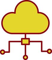 nube informática Clásico icono diseño vector