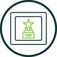 Frame Line Circle Icon Design vector