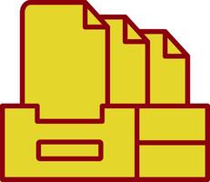 Files Vintage Icon Design vector