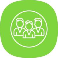 Mans Line Curve Icon Design vector