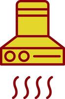 Extractor Hood Vintage Icon Design vector