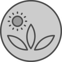 Local Farm Line Filled Greyscale Icon Design vector