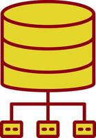 Database Architecture Vintage Icon Design vector