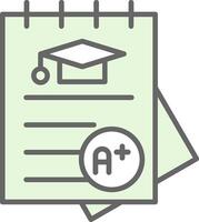 Assignment Fillay Icon Design vector