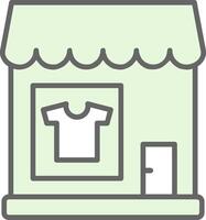 Clothing Shop Fillay Icon Design vector