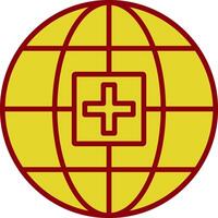 Global Medical Service Vintage Icon Design vector