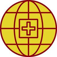 Global Medical Service Vintage Icon Design vector