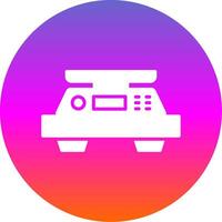 Scales Glyph Gradient Circle Icon Design vector