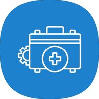 Medical Line Curve Icon Design vector