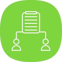 Clipboard Line Curve Icon Design vector