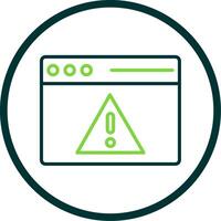 Access Denied Line Circle Icon Design vector