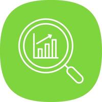 Graph Line Curve Icon Design vector