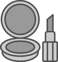Beauty Line Filled Greyscale Icon Design vector