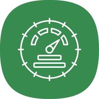 Dial Line Curve Icon Design vector