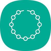 Bracelet Line Curve Icon Design vector