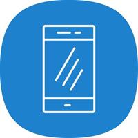 Smartphone Line Curve Icon Design vector