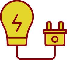 Electricity Vintage Icon Design vector