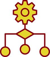 Algorithm Vintage Icon Design vector