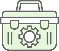 Toolbox Fillay Icon Design vector