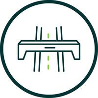 Motorway Line Circle Icon Design vector