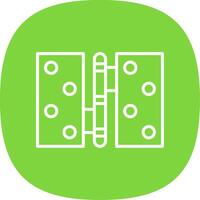 Hinge Line Curve Icon Design vector