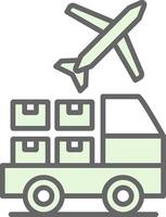 Logistic Service Provider Fillay Icon Design vector