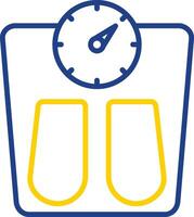 Scales Line Two Colour Icon Design vector