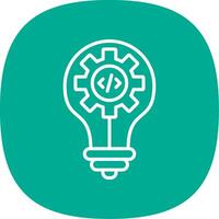 Idea Line Curve Icon Design vector