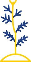 Plant Line Two Colour Icon Design vector