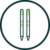 EyeLine Circle Multi Circler Pencils Line Circle Icon Design vector