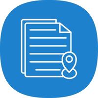 Document Line Curve Icon Design vector