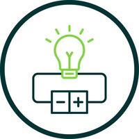 Electrical Circuit Line Circle Icon Design vector
