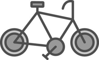 Cycle Line Filled Greyscale Icon Design vector