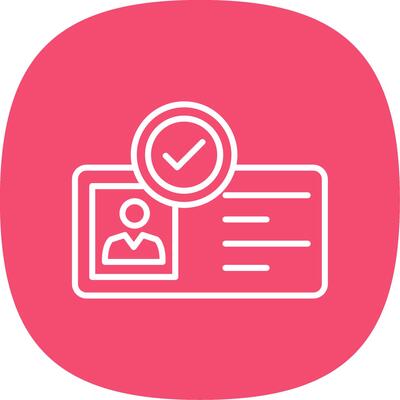 Identity Line Curve Icon Design
