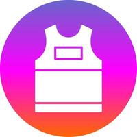 Tank Top Glyph Gradient Circle Icon Design vector