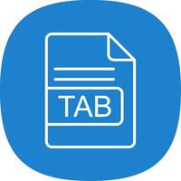 TAB File Format Line Curve Icon Design vector