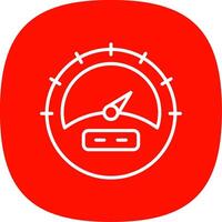 Gauge Line Curve Icon Design vector