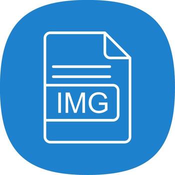 IMG File Format Line Curve Icon Design vector