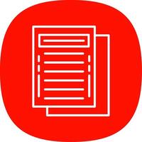 Task Line Curve Icon Design vector