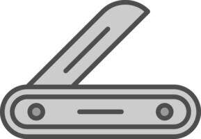 Multitool Line Filled Greyscale Icon Design vector