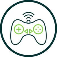 Controller Line Circle Icon Design vector