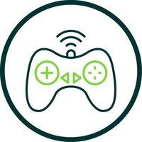 Controller Line Circle Icon Design vector