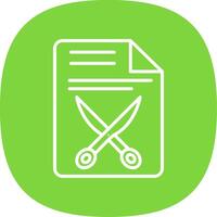 Document Line Curve Icon Design vector