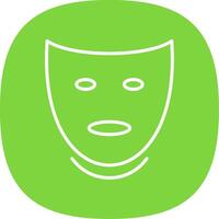 Theatre Line Curve Icon Design vector