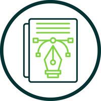 Line Circle Icon Design vector
