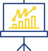 Board Line Two Colour Icon Design vector