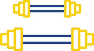 Weightlifting Line Two Colour Icon Design vector