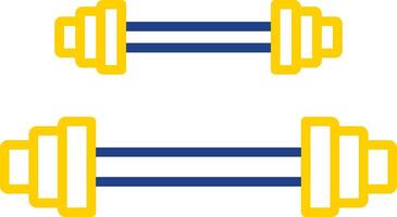 Weightlifting Line Two Colour Icon Design vector