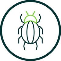 Spider Line Circle Icon Design vector