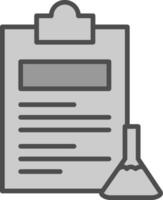 Experiments Line Filled Greyscale Icon Design vector